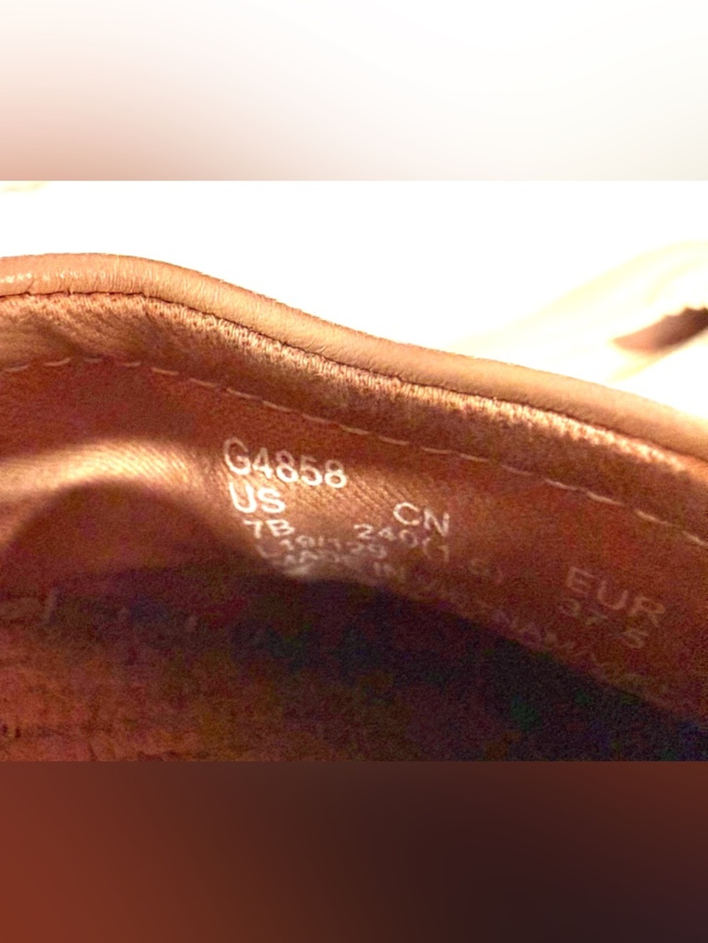 COACH Camryn Beige Black Leather Espadrille Slip On Loafers Size 7 - Picture 6 of 16